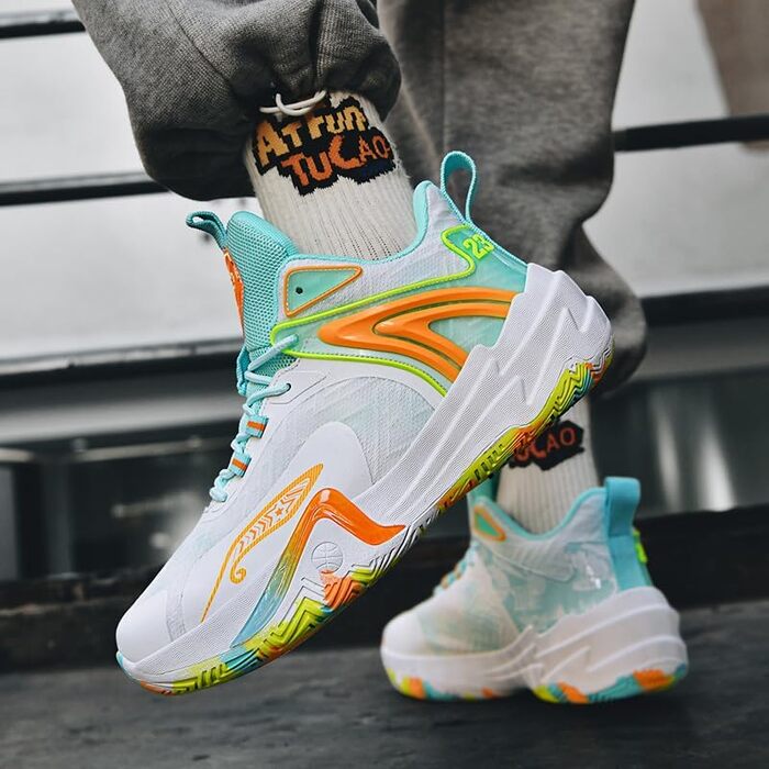 Жіночі баскетбольні кросівки, модні хай-топ спортивні снікерси, легкі волейбольні кросівки для ходьби, бігу та активного відпочинку (зелені, 41 EU)