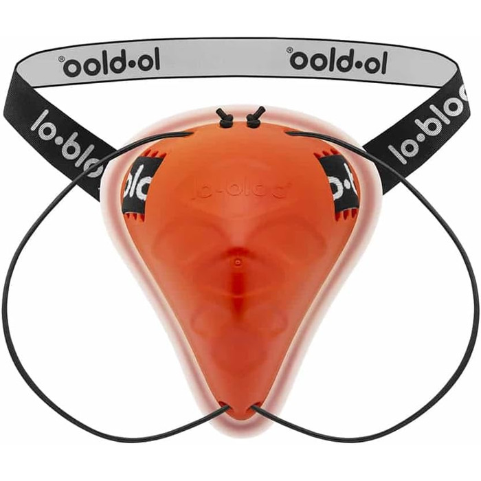 lobloo AEROFIT Дитячий захисний суспензор для паху, для кікбоксингу, карате, хокею, бейсболу, 7-12 років, червоний, запатентований