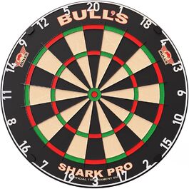 Професійна дартс-дошка Bull's Shark Pro з вбудованим дротом, без дроту, з монтажною системою, високоякісна мішень для дартсу