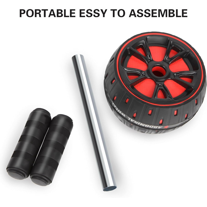 Ролер для пресу YIFMOO з килимком для колін, комплект: ролик для пресу, тренажер для пресу, підходить для початківців та професіоналів, неслизьке обладнання для тренування пресу вдома, фітнес-обладнання