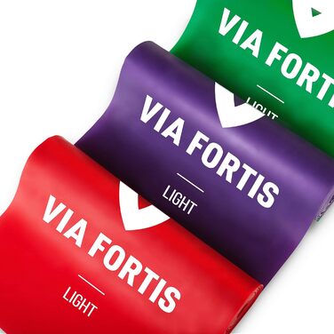 Набір фітнес-резинок Via Fortis, універсальний розмір, різна жорсткість