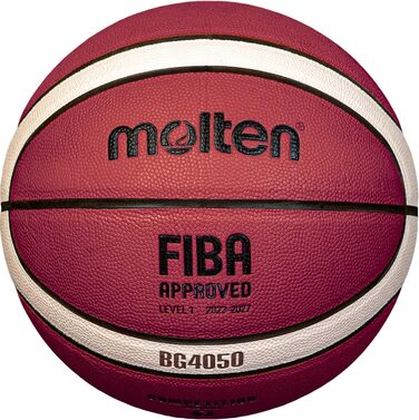 Баскетбольний м'яч Molten B7G4050-DBB, розмір 7, преміум синтетична шкіра, 12 панелей, ігровий м'яч