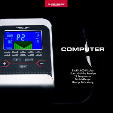 Еліптичний тренажер Christopeit AX 3000, 24 рівня, 8 кг, магнітна система, для дому, до 150 кг