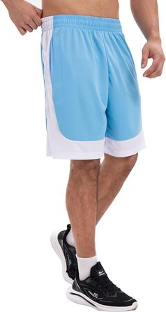 Шорти баскетбольні чоловічі OYGSieg, спортивні шорти з кишенями, швидковисихаючі, для тренувань, бігу, повсякденного носіння, 6 шт. M Seta