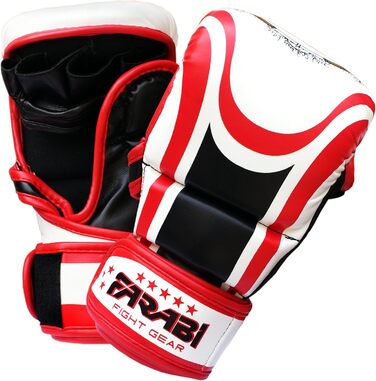 Гібридні MMA рукавички Farabi Sports 7oz, напівпрофесійні, для тренувань, греплінгу та спарингу, розмір S/M