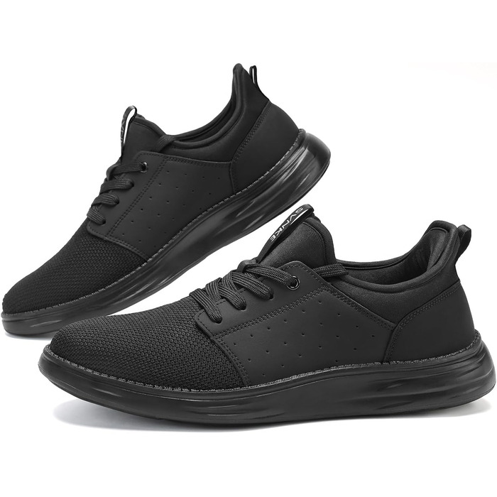 Чоловічі кросівки Slip-On, чорні. Зручні для ходьби, фітнесу, спорту. Без шнурівки, для відпочинку та бізнесу. Розмір 42.5 EU