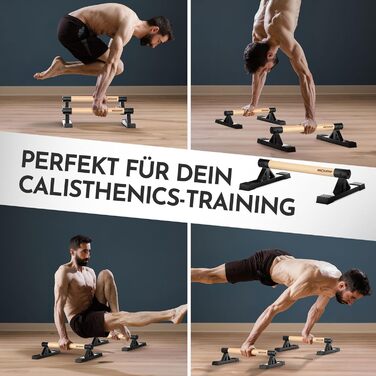 NEOLYMP Паралелети з дерева для віджимань та калістеніки - набір 2 шт. (ручна робота)