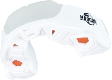 Капа для захисту зубів MADGON Premium для боксу, MMA, хокею - біла, з кейсом