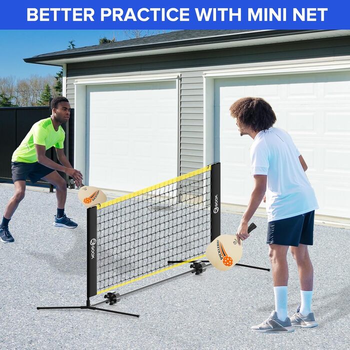 Набір для піклболу GOOX 6FT: портативна сітка для гри в приміщенні та на вулиці