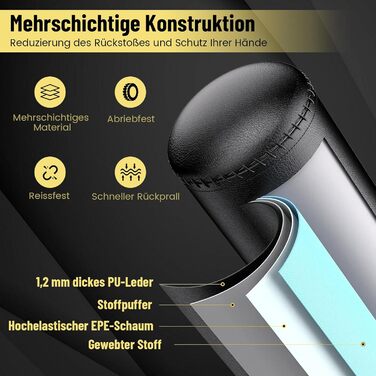 COSTWAY Самостійна боксерська груша, 173/182 см, зі стендом та боксерськими рукавичками, для кікбоксингу, боксу, MMA, для дітей та дорослих