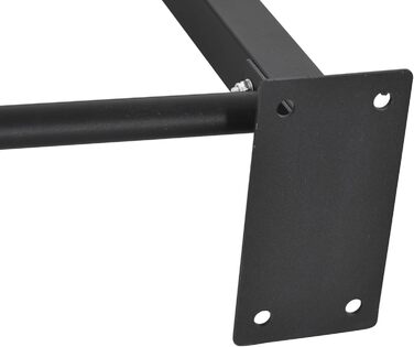 Турнік настінний HOMCOM зі сталі, макс. навантаження 120 кг, 94x51x18 см, чорний