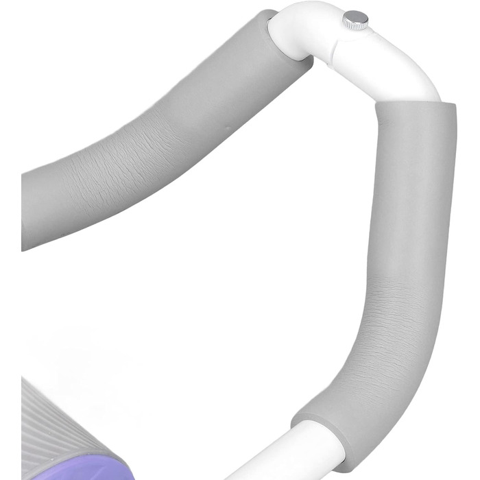 Автоматичний відскокучий ролик для пресу Asixxsix з підтримкою ліктів, ролик для пресу з автоматичним відскоком, фітнес-тренажер для пресу з наколінниками (фіолетовий)