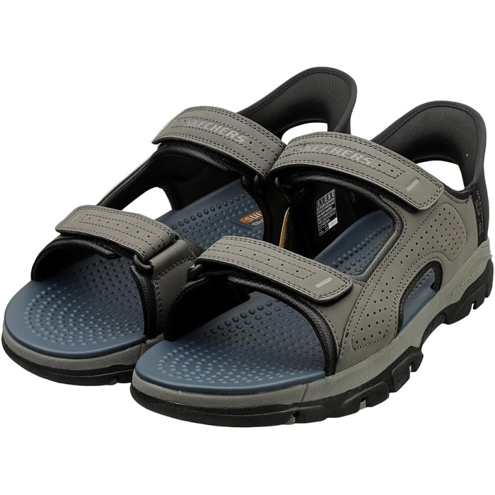 Скечерс Tresmen Reece - чоловічі спортивні сандалі (40 EU, сірі)