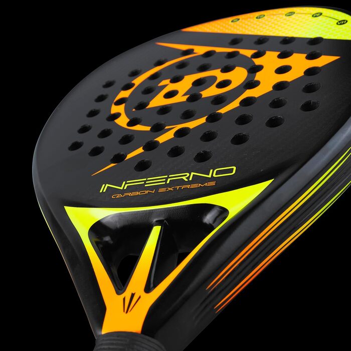Падель ракетка Dunlop Inferno Carbon Extreme, жовто-помаранчева