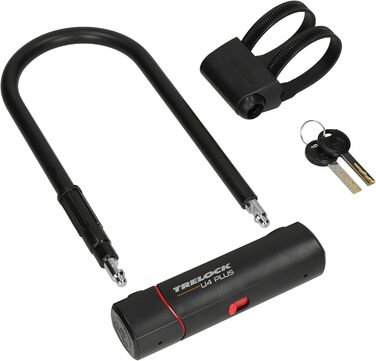 Замок для велосипеда TRELOCK U4 Plus, будівельний, 23 см, чорний