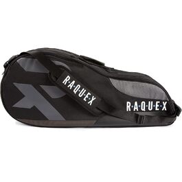 Сумка для тенісу Raquex Schlägertasche чорно-магентова для 6 ракеток + аксесуари + взуття