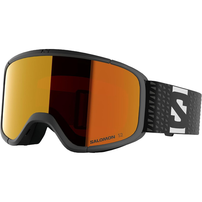 Маска для лиж та сноуборду Salomon Aksium 20 S Unisex, чорна (NS Black) — захисні окуляри для гірськолижного спорту
