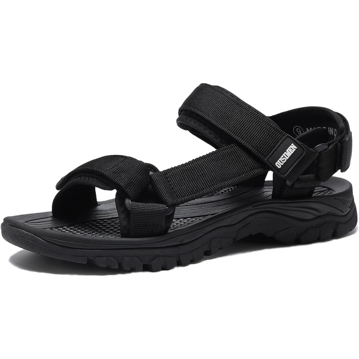 Чоловічі трекінгові сандалі SYKT для туризму та відпочинку на природі (чорні, 43 EU)
