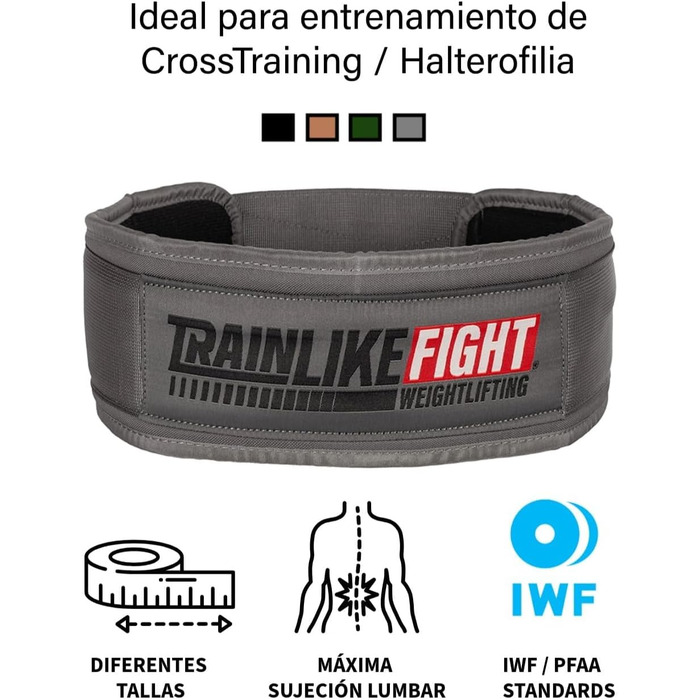 Пояс для важкої атлетики TRAINLIKEFIGHT, для функціональних тренувань, фітнесу та підйому ваги, з підтримкою попереку, високонадійний