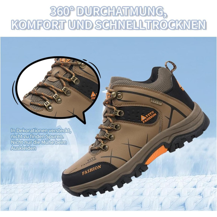 Черевики для хайкінгу чоловічі та жіночі, водонепроникні, туристичні черевики, outdoor взуття, зручні, легкі, для гори та кемпінгу, зелені (42 EU, хакі)