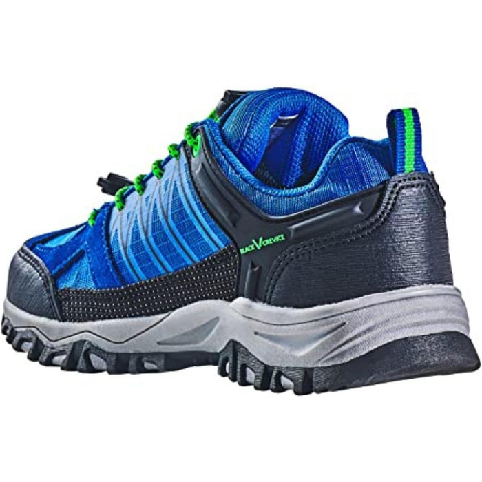 Дитячі трекінгові черевики Black Crevice: водонепроникні, з підкладкою, для туризму та активного відпочинку, розмір 28 EU, блакитно-зелені