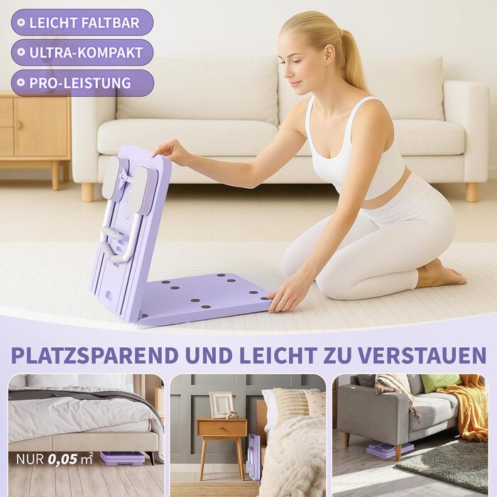Реформатор Pilates Northdeer, оновлена версія 2025, складаний фітнес-борд 8-в-1, чорний