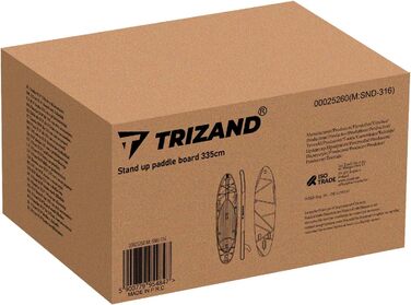 SUP дошка TRIZAND 335 см Комплект: сидіння, весло, насос, аксесуари. Надувний борд для початківців та просунутих. Каяк-сет для активного відпочинку