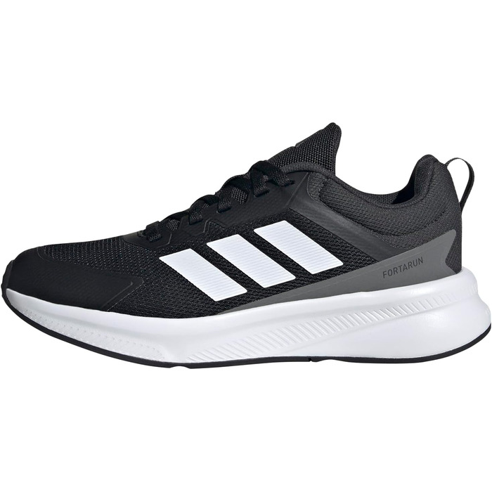 Дитячі кросівки Adidas Fortarun 4.0 для дітей, розмір 36 2/3 EU, чорний, білий, карбон