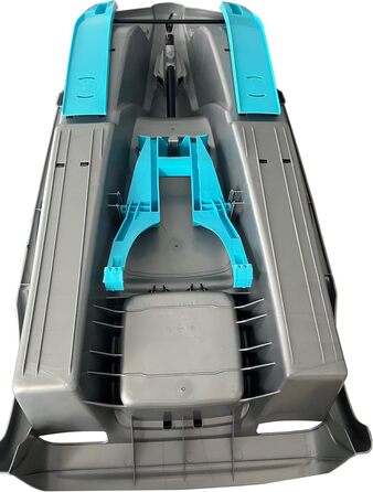 Санки Funwave AlpenGaudi Double Race для двох, сріблясті, 114x55x28 см