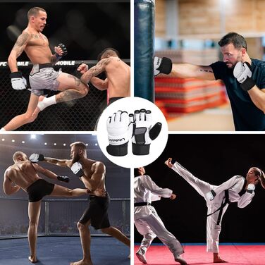 Рукавички для спарингу по кікбоксингу LiMMAX: MMA, бокс, півпальцеві, для чоловіків та жінок