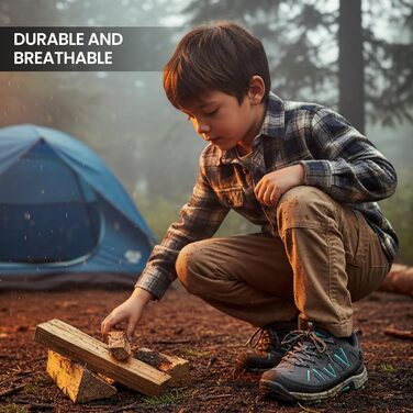 Дитячі трекінгові черевики Northside Cheyenne Jr для малюків (4-8 років) 32 EU сірий/аква