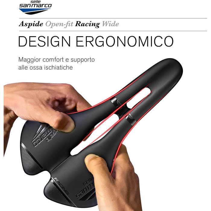 Сідло Selle San Marco Aspide Racing чорне для дорослих, унісекс