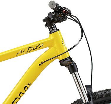 Гірський велосипед Eastern Bikes Alpaka 29'', 9-швидкісний, гідравлічні дискові гальма, передня амортизація, легка рама, жовтий, 4 розміри