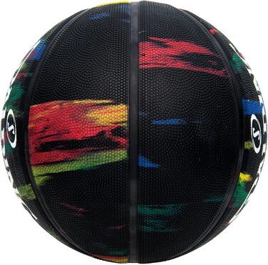Баскетбольний м'яч Spalding Marble Sz7 Black Rainbow, унісекс, розмір 7, чорний з кольоровим принтом