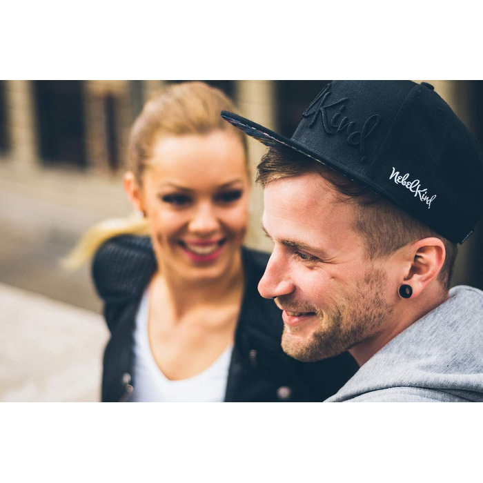 Кепка-снапбек Nebelkind унісекс з прямим козирком, регульована базакап у стилі стрітвір, ретро бейсболка (чорна, багатоколірна), один розмір