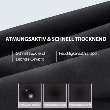 Шорти спортивні чоловічі SIHOHAN, чорні, швидковисихаючі, з кишенями на блискавці