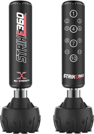 Боксерський мішок Freistehender Boxsack, 1,8 м, Black Strike 360: для спарингу, MMA, фітнесу та кікбоксингу