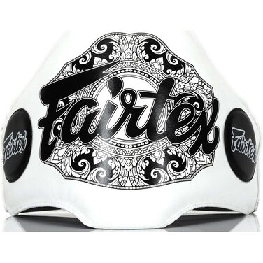 Захисний пояс Fairtex BPV-2 білий для живота, Муай Тай, MMA, тайський бокс