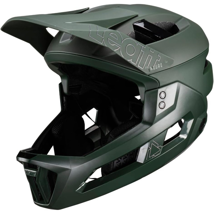 Велошолом Leatt MTB 3.0 Enduro Spinach для ендуро, зелений