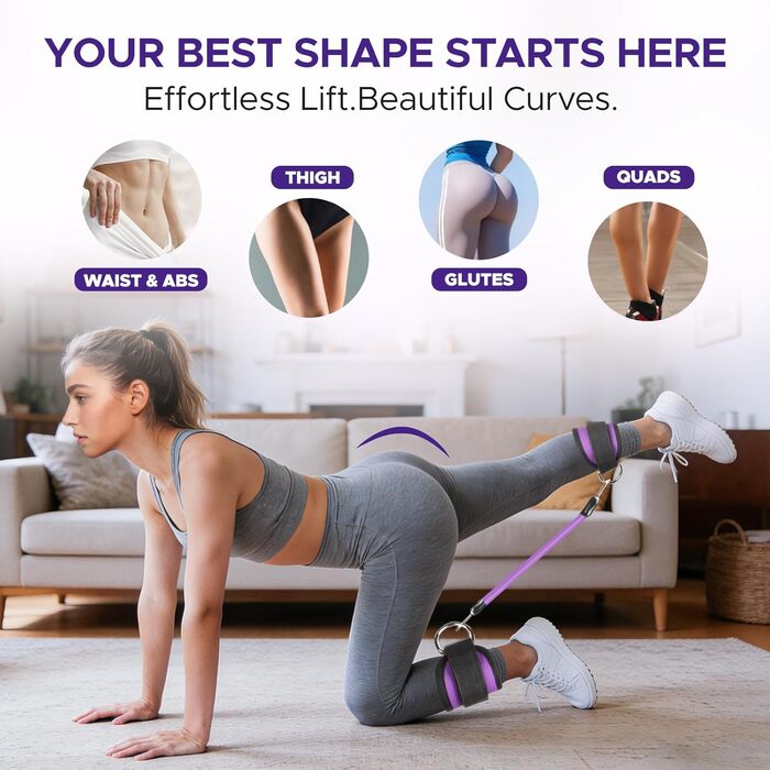 Набір для пілатесу: кільце, м'яч, еластичні стрічки та шкарпетки для фітнесу та тонізуючих вправ вдома