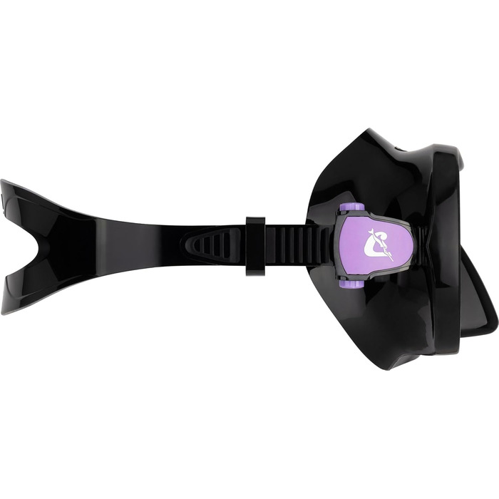 Маска та трубка Cressi x Steve Aoki HiroQuest Limited Edition: F-Dual, Supernova Dry, лінза 380, чорний/фіолетовий