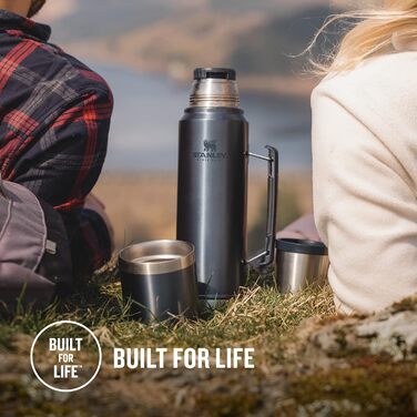 Термос Stanley Classic Legendary з нержавіючої сталі, 1 л – зберігає тепло/холод до 48 годин, BPA-free, підходить для посудомийки