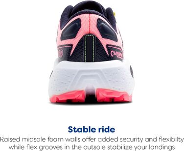 Жіночі кросівки Brooks Caldera 7 Rosa Peacoat Sonniges Limettengrün (38 EU)