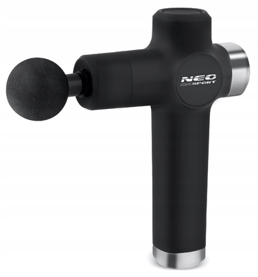 Перкусійний масажер для тіла Neo-sport NS-501, 8 насадок, чорний