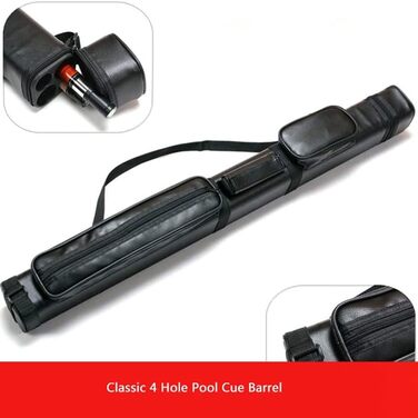 Чохол для більярдного кия: міцний, на 2 кия, 84 x 7.5 см, чорний