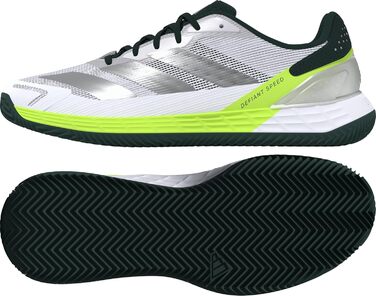 Тенісні кросівки Adidas Defiant Speed 2 Clay для ґрунту, 45 1/3 EU, білий/фіолетовий