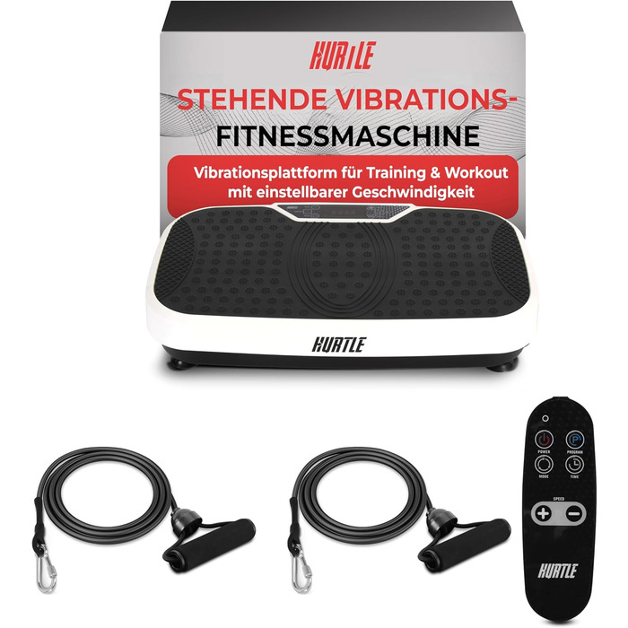 Віброплатформа для дому Hurtle: тренування всього тіла, спалювання жиру, масаж, фітнес, біла