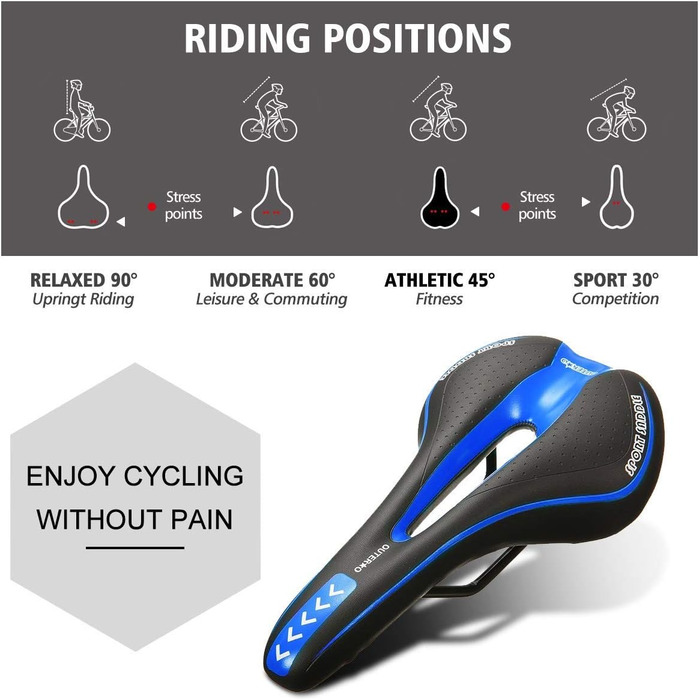 Зручний велосипедний сідло MTB для їзди Offroad - Radfahren Sitzkissen