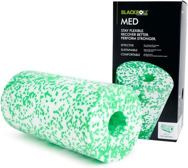 BLACKROLL MED Фасціальний рол для масажу 30×15 см, м'який, для чутливої шкіри, масажний ролик для фітнесу та домашнього використання, німецька якість