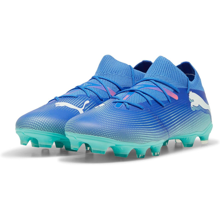 Кросівки футбольні PUMA Future 7 Match Fg/Ag, 42.5 EU, Bluemazing/Puma White/Electric Peppermint